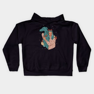 Greyhound & Girl Kids Hoodie